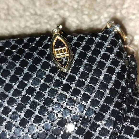 Warren Reed vintage black metal mesh handbag purse - Picture 5 of 5